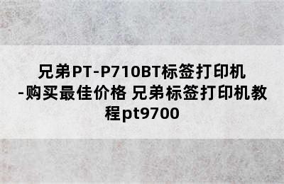 兄弟PT-P710BT标签打印机-购买最佳价格 兄弟标签打印机教程pt9700